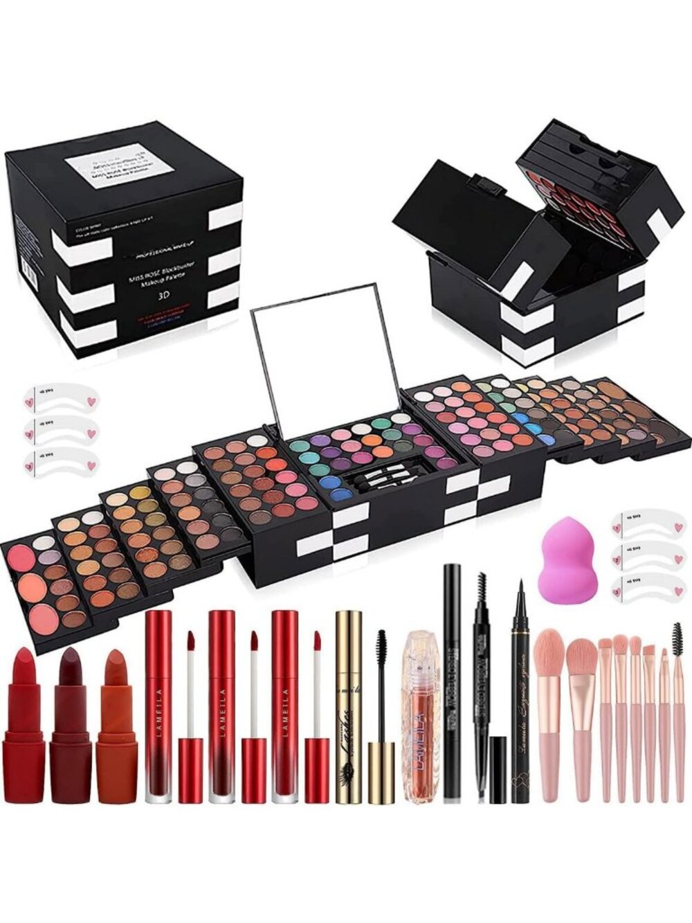 148 Color Professional Makeup Palette - All-in-One Kit for Women & Beginners